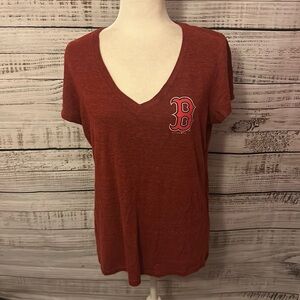 Women red Boston Red Sox shirt size XL